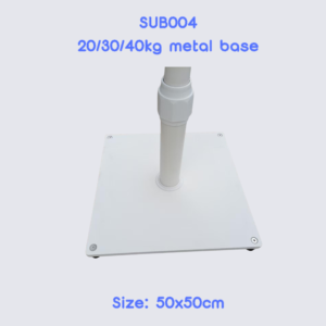 metal base match mid pole umbrella