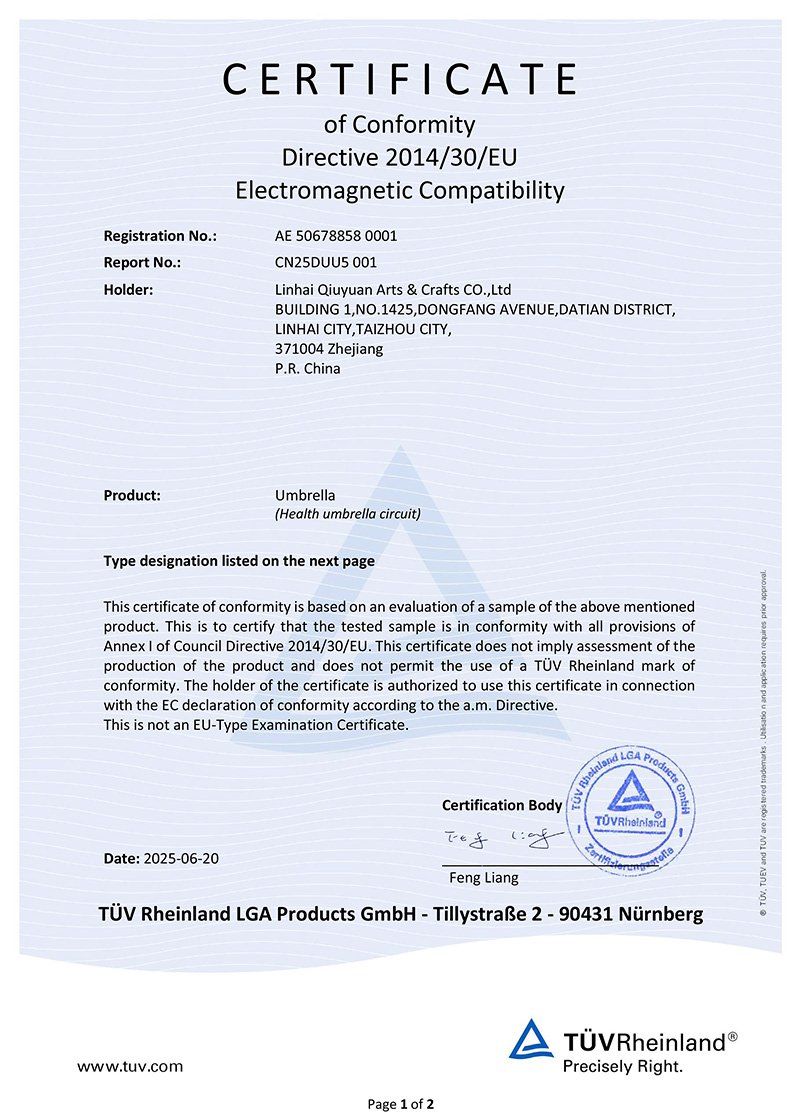 CE Product Certificate Report